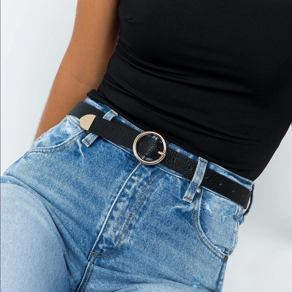 Princess Polly Black Finnick Belt